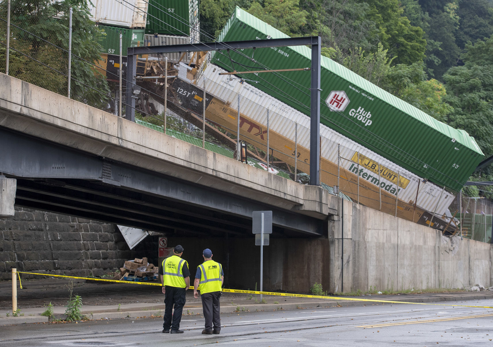 APTOPIX Freight Train Derailment